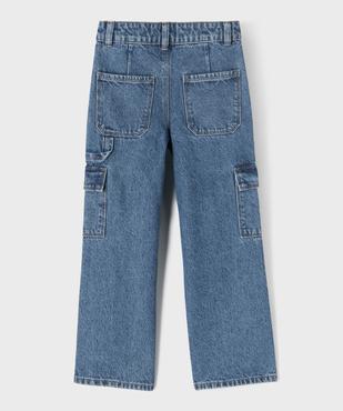 Jean Cargo Straight avec taille ajustable fille  vue12 - GEMO (ENFANT) - GEMO
