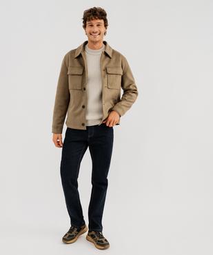 Pull en maille fantaisie moelleuse homme vue5 - GEMO (HOMME) - GEMO