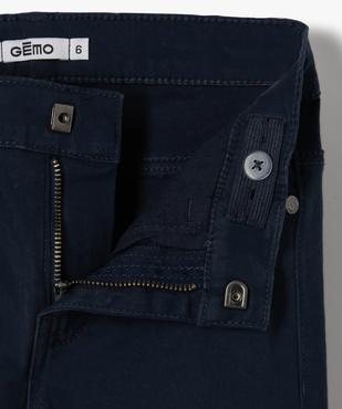 Pantalon garçon coupe skinny en toile extensible vue2 - GEMO 4G GARCON - GEMO