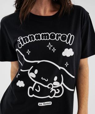 Tee-shirt manches courtes avec motif XXL femme - Cinnamoroll vue2 - HELLO KITTY - GEMO