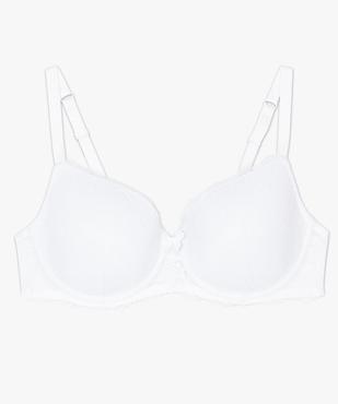 Soutien-gorge avec armatures et bonnets moulés surmontés de dentelle vue4 - GEMO(HOMWR FEM) - GEMO