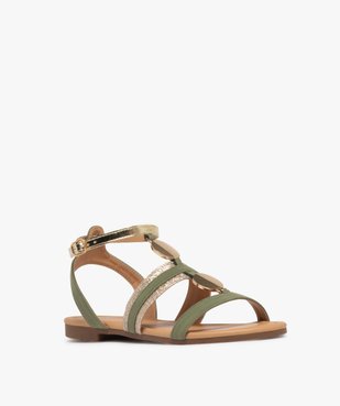 Sandales femme casual à brides fantaisie et ronds métallisés vue9 - VALENTINA BALDA - GEMO