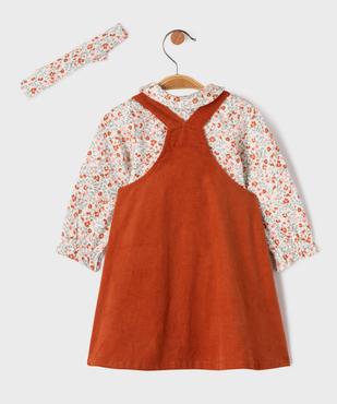 Ensemble 3 pièces bébé fille robe, body et bandeau - LuluCastagnette vue4 - LULUCASTAGNETTE - GEMO