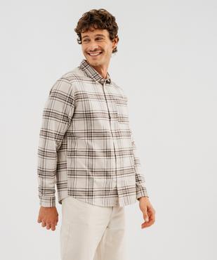 Chemise en coton à carreaux homme vue1 - GEMO 4G HOMME - GEMO