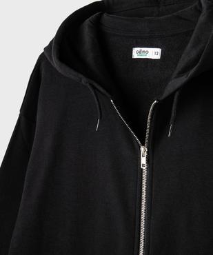 Sweat zippé à capuche fille vue5 - GEMO 4G FILLE - GEMO