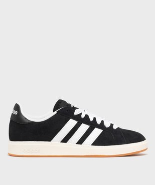 Baskets en cuir suédé Grand Court homme - Adidas vue1 - ADIDAS - GEMO