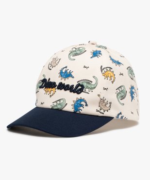 Casquette à motifs dinosaures et inscription brodée garçon vue1 - GEMO 4G GARCON - GEMO