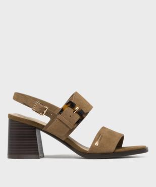 Sandales à talon avec bride arrière femme - LuluCastagnette vue1 - LULUCASTAGNETTE - GEMO