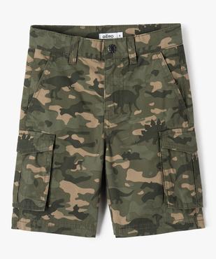 Bermuda en toile coupe cargo garçon vue1 - GEMO 4G GARCON - GEMO