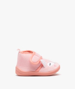 Chaussons bébé fille bottillon en velours motif renard vue1 - GEMO 4G BEBE - GEMO