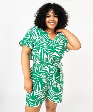 Short ample en maille fluide imprimée femme grande taille vue5 - GEMO (G TAILLE) - GEMO