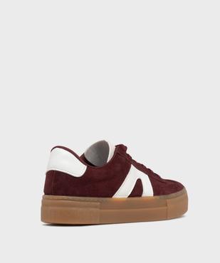 Baskets dessus cuir avec patchs léopard femme - Camps United vue4 - CAMPS - GEMO