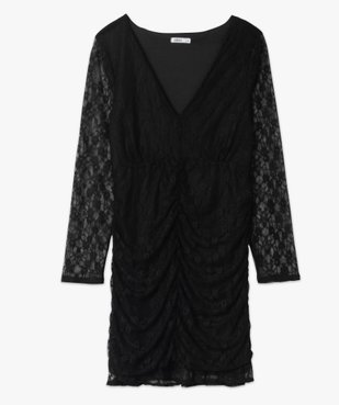 Robe femme en dentelle à manches longues vue4 - GEMO(FEMME PAP) - GEMO