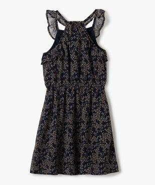 Robe fille sans manches à fleurs et volants vue3 - GEMO (ENFANT) - GEMO