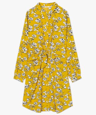 Robe femme à motifs fleuris boutonnée sur l'avant vue4 - GEMO(FEMME PAP) - GEMO