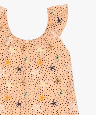 Chemise de nuit fille à motifs étoiles de mer vue3 - GEMO (ENFANT) - GEMO