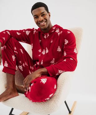 Combinaison pyjama zippée spéciale Noël homme vue1 - GEMO(HOMWR HOM) - GEMO