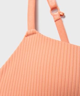 Soutien-gorge à bonnets moulés en maille côtelée fille vue3 - GEMO 4G FILLE - GEMO