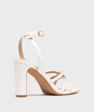 Sandales à talon haut et fines brides vernies femme  vue5 - FOLLOW ME - GEMO