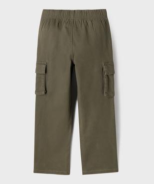 Pantalon cargo avec taille élastique garçon vue5 - GEMO (ENFANT) - GEMO