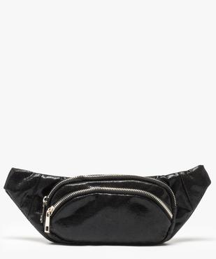 Sac banane pour femme à paillettes et double zip vue2 - GEMO (ACCESS) - GEMO