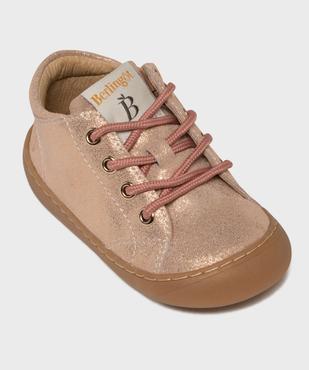 Chaussures pailletées à lacets et zip bébé fille - Berlingot vue5 - BERLINGOT BY POM D'API (M) - GEMO