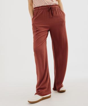 Bermuda ample et chic en viscose-lin avec ceinture femme vue1 - GEMO(FEMME PAP) - GEMO