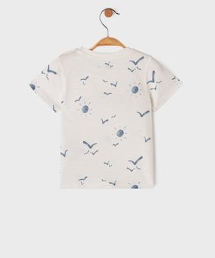 Tee-shirt manches courtes avec motifs et inscription bébé garçon vue3 - GEMO 4G BEBE - GEMO