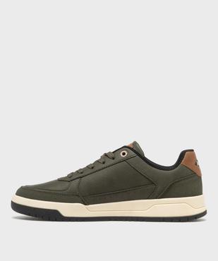 Baskets basses unies à lacets homme - Lee Cooper vue3 - LEE COOPER - GEMO