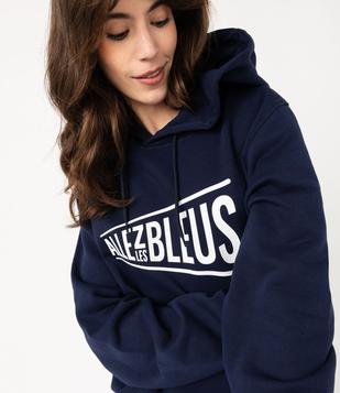 Sweat à capuche en molleton imprimé - Allez les Bleus vue8 - ALLEZ LES BLEUS - GEMO