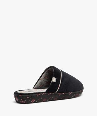 Chaussons femme mules plates en velours ras - Dim vue4 - DIM - GEMO