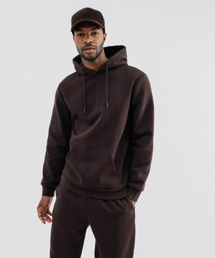 Sweat à capuche en molleton doux homme vue1 - GEMO 4G HOMME - GEMO