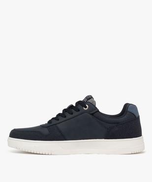 Baskets basses multimatières à semelle épaisse homme vue4 - URBAN STEPS - GEMO