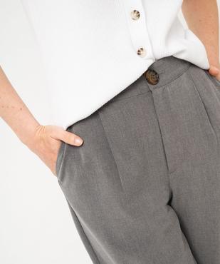 Pantalon fluide coupe large avec pinces femme vue3 - GEMO(FEMME PAP) - GEMO