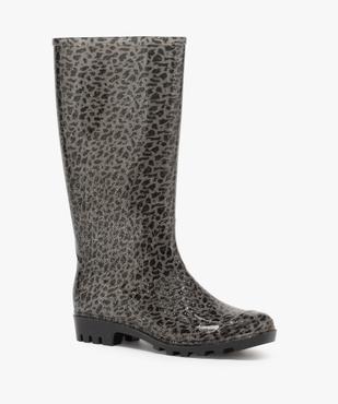 Bottes de pluie femme à motifs tachetés et paillettes vue2 - GEMO (EQUIPT) - GEMO