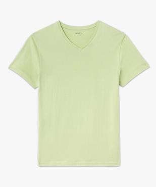 Tee-shirt à manches courtes et col V homme vue4 - GEMO 4G HOMME - GEMO