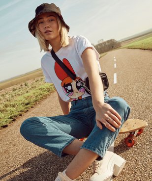 Tee-shirt femme à manches courtes avec motif XXL– Powerpuff Girls vue5 - POWERPUFF GIRLS - GEMO