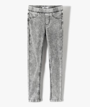Jegging en maille très extensible fille vue1 - GEMO (JUNIOR) - GEMO