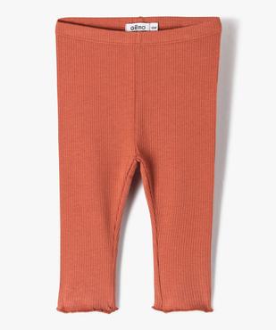 Legging en maille côtelée avec bas froncé bébé fille  vue1 - GEMO 4G BEBE - GEMO