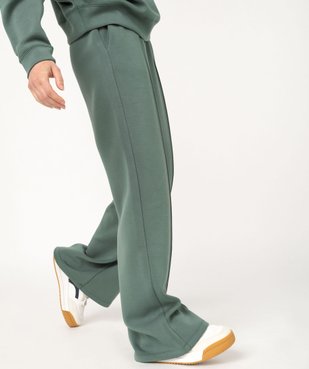 Pantalon large en maille à taille élastiquée femme vue1 - GEMO(FEMME PAP) - GEMO