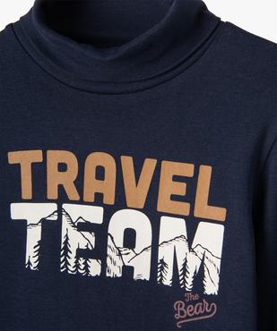 Tee-shirt col roulé imprimé garçon vue3 - GEMO 4G GARCON - GEMO