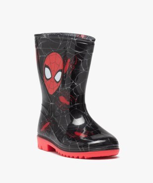 Bottes de pluie garçon imprimées et à semelle colorée - Spiderman vue2 - SPIDERMAN - GEMO