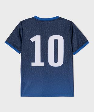 Tee-shirt col V imprimé garçon - FFF vue3 - FFF - GEMO