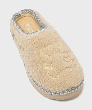 Chaussons mules en sherpa fille - LuluCastagnette vue3 - LULUCASTAGNETTE - GEMO