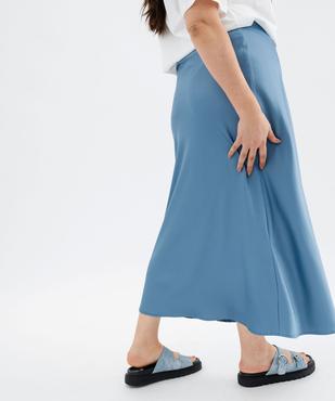 Jupe longue droite en satin femme grande taille vue3 - GEMO (G TAILLE) - GEMO