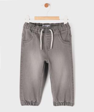 Jean jogger à taille ajustable bébé garçon vue1 - GEMO 4G BEBE - GEMO