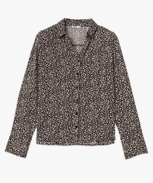 Chemise manches longues fluide à motifs fleuris femme vue4 - GEMO(FEMME PAP) - GEMO