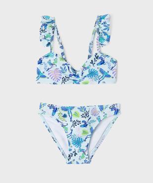 Maillot de bain 2 pièces à motifs exotiques bébé fille vue1 - GEMO (ENFANT) - GEMO