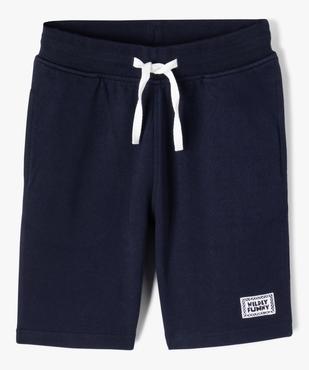 Bermuda garçon en maille avec ceinture en bord-côte vue1 - GEMO (ENFANT) - GEMO