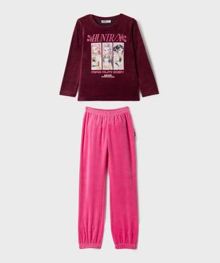 Pyjama 2 pièces Kpop Demon Hunter en velours fille vue1 - KPOP DEMON HUNTERS - GEMO